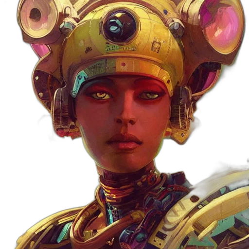 robot, face, mask, staff transparent PNG cut-out