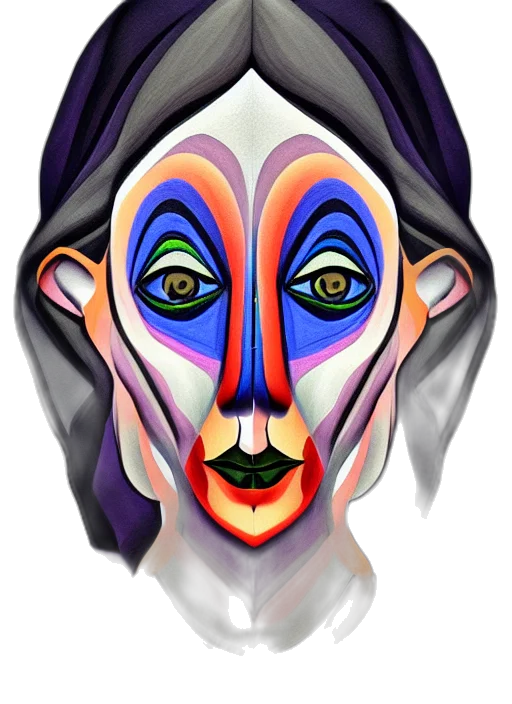 mask, face, creature, staff transparent PNG cut-out