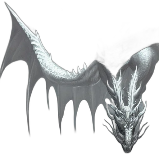 dragon, creature, staff, animal transparent PNG cut-out