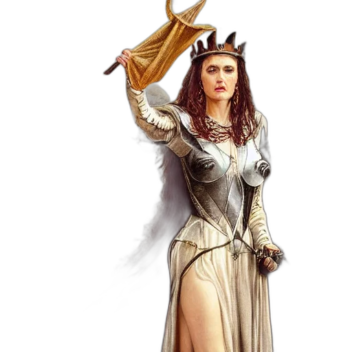 crown, sword, staff, dress transparent PNG cut-out