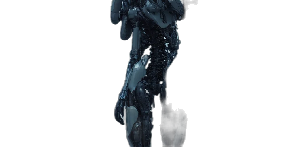 robot, weapon, creature, jacket transparent PNG cut-out