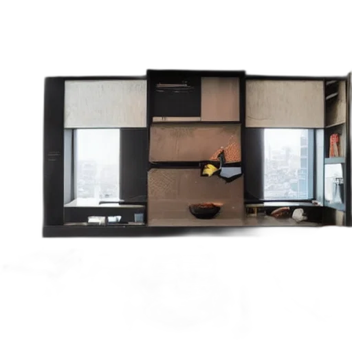 furniture, 3d render, photorealistic, concept art transparent PNG cut-out