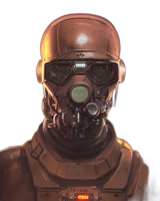 mask, robot, face, weapon transparent PNG cut-out