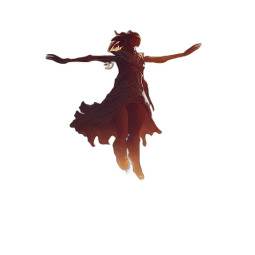 dress, staff, crown, concept art transparent PNG cut-out