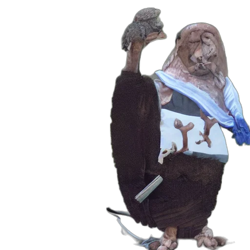 animal, creature, jacket, staff transparent PNG cut-out