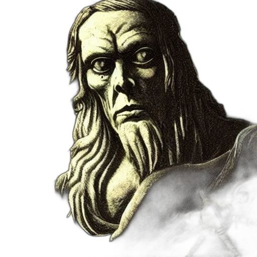 face, mask, creature, staff transparent PNG cut-out