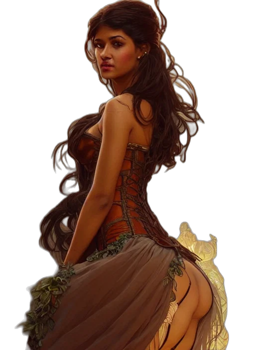 dress, fantasy art, concept art, photorealistic transparent PNG cut-out