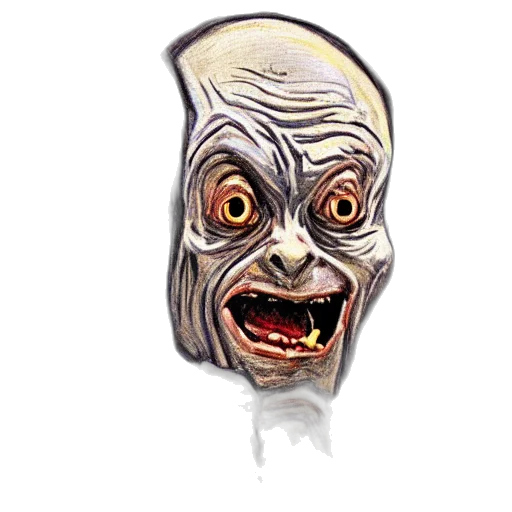 mask, face, creature, staff transparent PNG cut-out