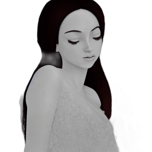dress, jewelry, face, crown transparent PNG cut-out