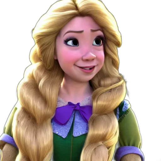 face, hair, dress, crown transparent PNG cut-out
