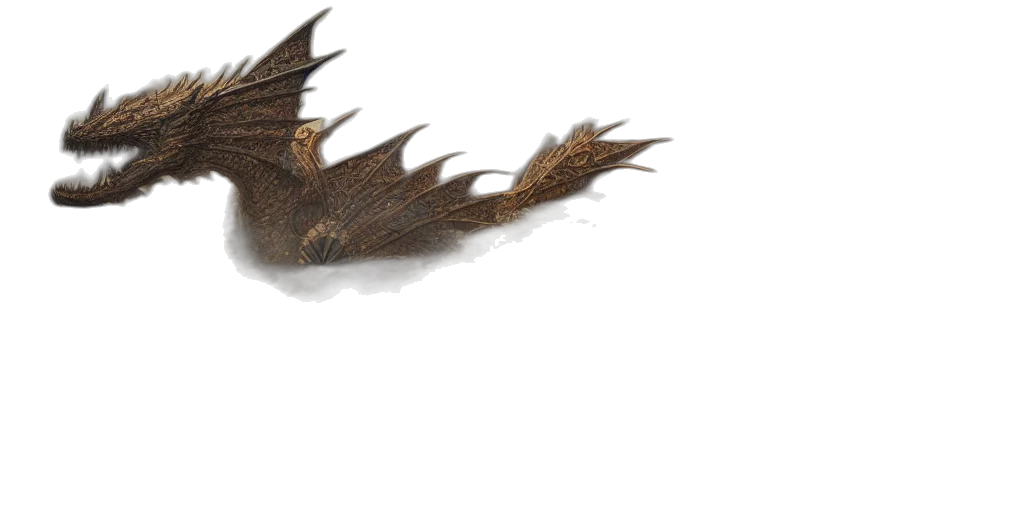 dragon, creature, animal, hair transparent PNG cut-out