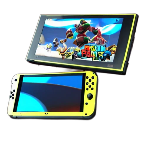 3d render, concept art, neon, colorful transparent PNG cut-out