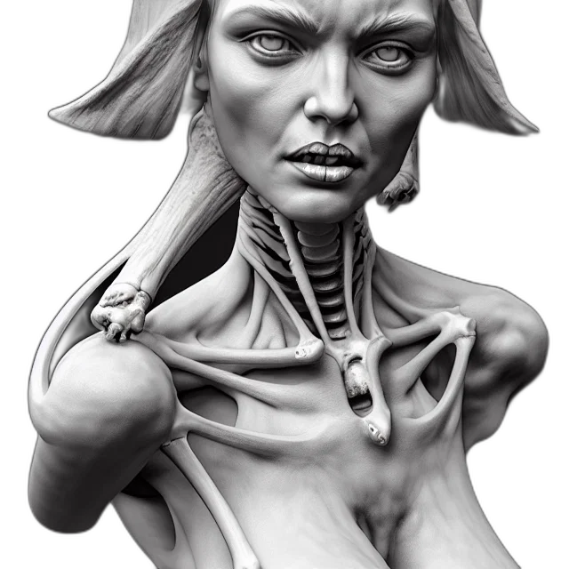 face, concept art, fantasy art, photorealistic transparent PNG cut-out