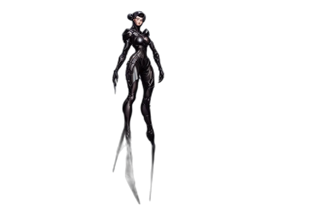 robot, staff, weapon, creature transparent PNG cut-out
