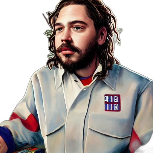 jacket, staff, hair, concept art transparent PNG cut-out