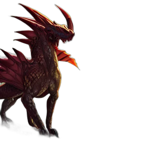 dragon, animal, creature, concept art transparent PNG cut-out