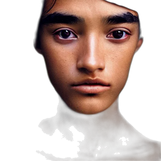 face, mask, robot, hair transparent PNG cut-out