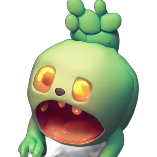 creature, staff, face, mask transparent PNG cut-out