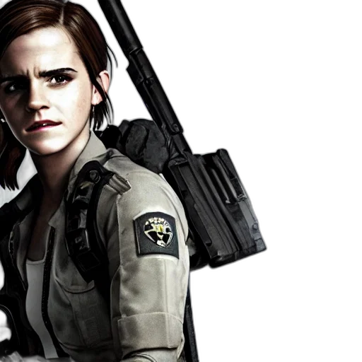 concept art, photorealistic, screenshot, emma transparent PNG cut-out