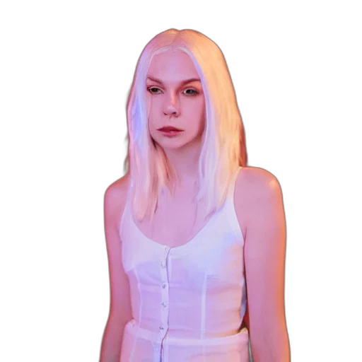 dress, jacket, face, hair transparent PNG cut-out