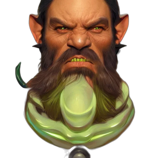 face, staff, mask, creature transparent PNG cut-out