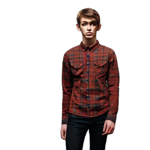 jacket, face, 3d render, photorealistic transparent PNG cut-out