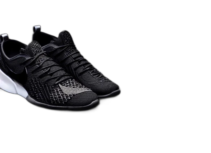 shoes, product, still, black transparent PNG cut-out