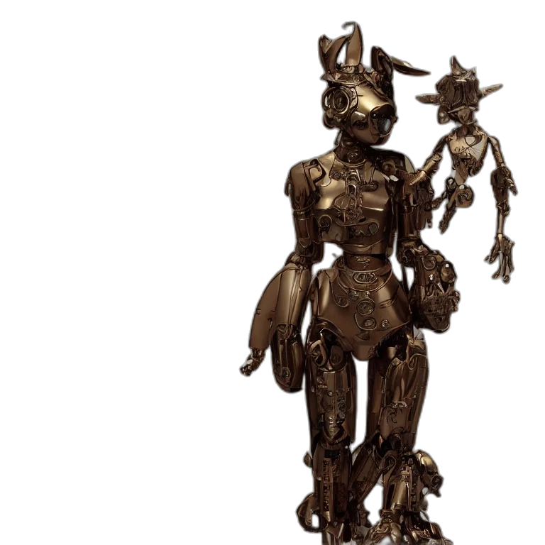robot, mask, staff, concept art transparent PNG cut-out