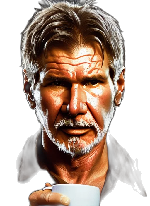 face, photorealistic, comic book art, concept art transparent PNG cut-out