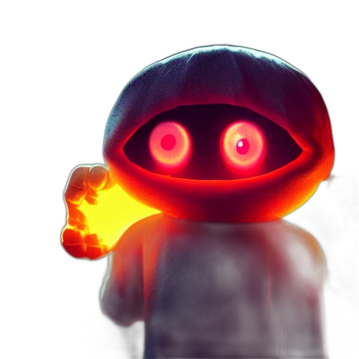 robot, mask, staff, creature transparent PNG cut-out