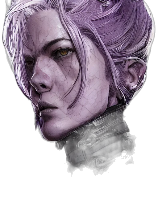 face, mask, creature, hair transparent PNG cut-out