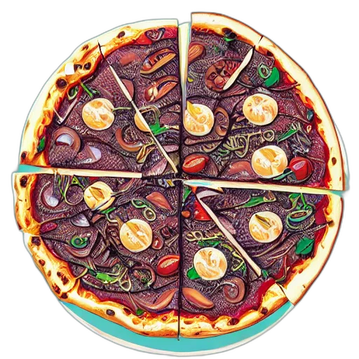 food, 3d render, photorealistic, pixel art transparent PNG cut-out