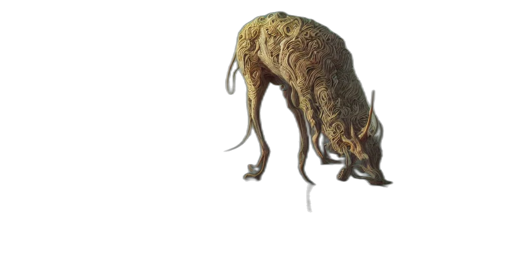 creature, animal, dragon, staff transparent PNG cut-out
