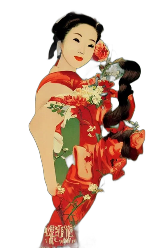 dress, flower, jewelry, pixel art transparent PNG cut-out