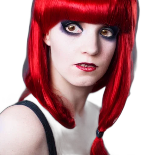 face, hair, photorealistic, anime transparent PNG cut-out