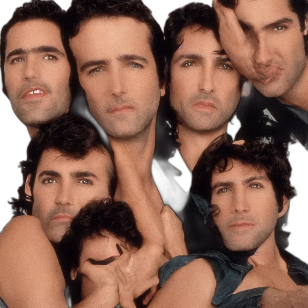 hair, face, photorealistic, vaporwave transparent PNG cut-out