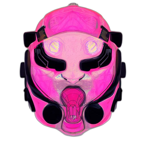 mask, face, cyberpunk, concept art transparent PNG cut-out