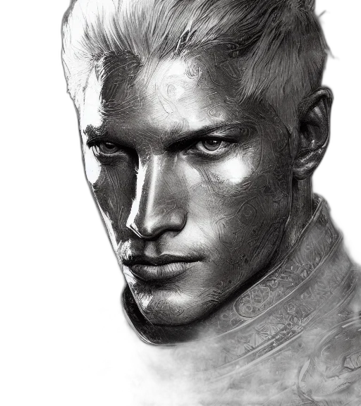 face, photorealistic, fantasy art, comic book art transparent PNG cut-out