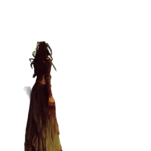 dress, staff, creature, dragon transparent PNG cut-out