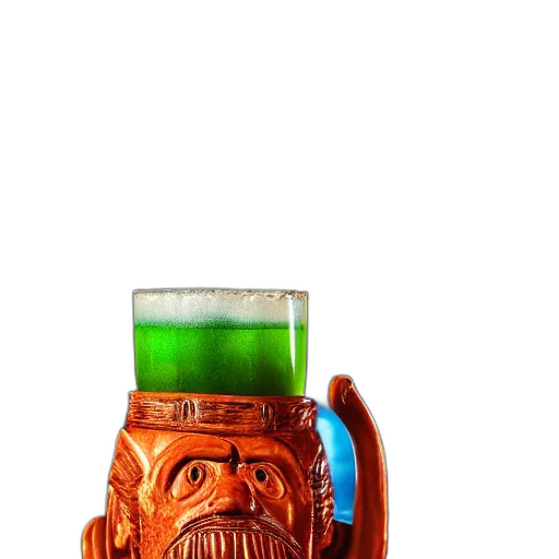 bottle, robot, mask, staff transparent PNG cut-out
