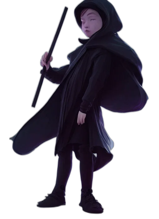 staff, jacket, weapon, umbrella transparent PNG cut-out