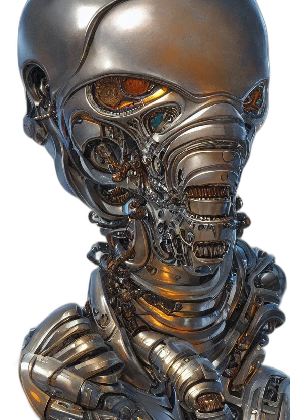 robot, mask, face, creature transparent PNG cut-out