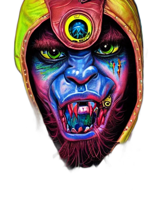 mask, face, creature, jewelry transparent PNG cut-out