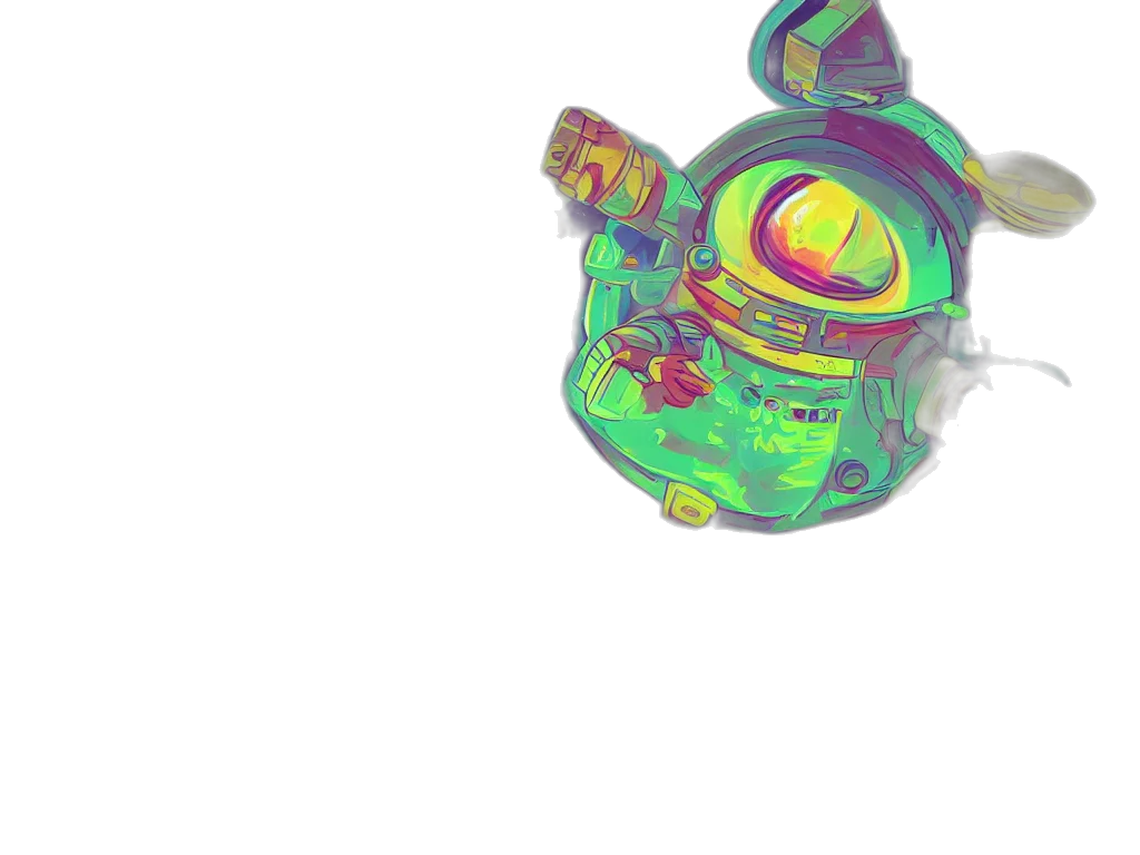 robot, mask, bottle, creature transparent PNG cut-out