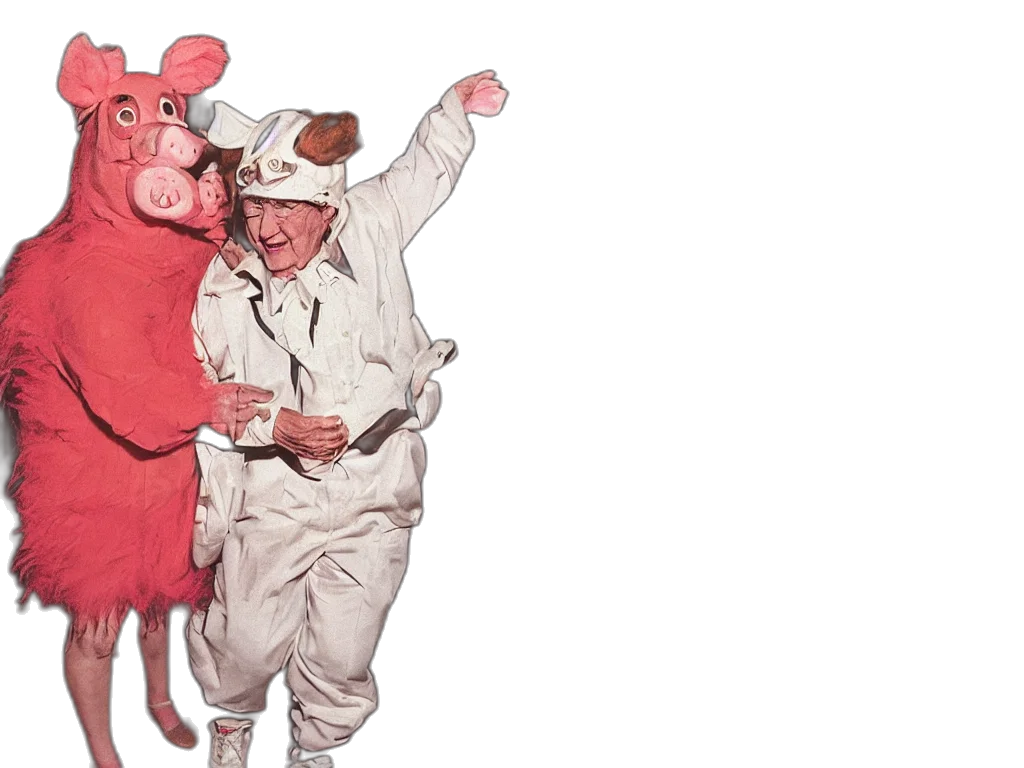 mask, hat, concept art, couple transparent PNG cut-out