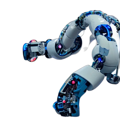 robot, 3d render, cyberpunk, concept art transparent PNG cut-out
