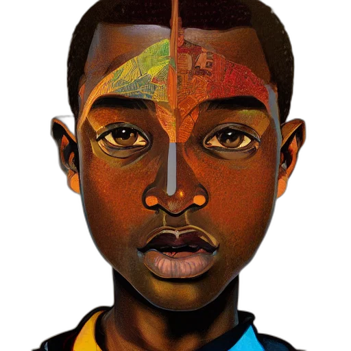 face, mask, photorealistic, concept art transparent PNG cut-out