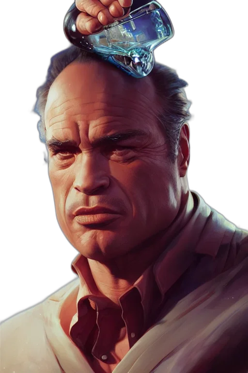 face, staff, hat, jacket transparent PNG cut-out
