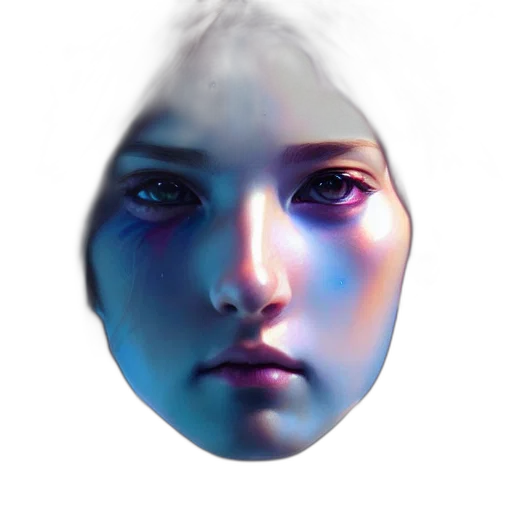 face, mask, robot, crown transparent PNG cut-out