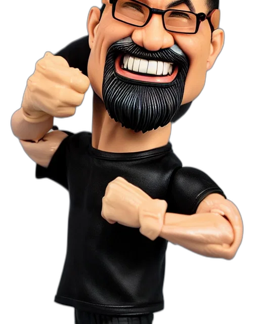 staff, face, cartoon, 3d render transparent PNG cut-out